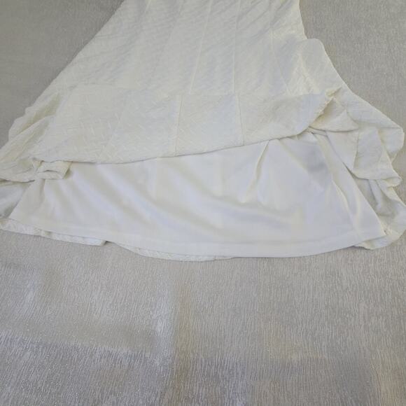 Ronni Nicole womens sleeveless textured white dress Size 12 Office Graduation - Picture 5 of 9